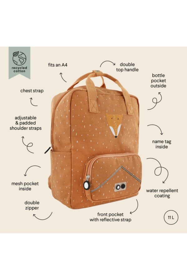 duzy-plecak-lis (3) Didelė kuprinė - Lapė trixie™