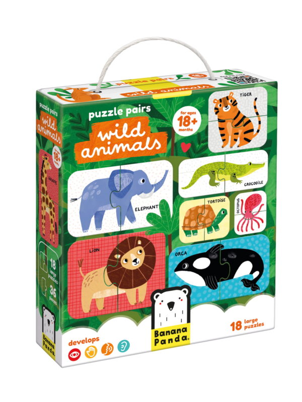 Dėlionių poros. Laukiniai gyvūnai