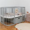 7in1-baby-crib-with-mattress-gray (10) 7in1 daugiafunkcinė pilka kūdikio lovytė