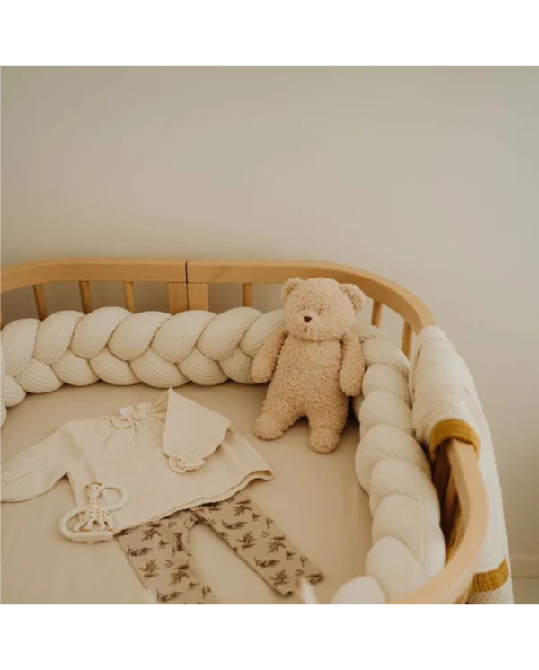 7in1 daugiafunkcinė medinė kūdikio lovytė