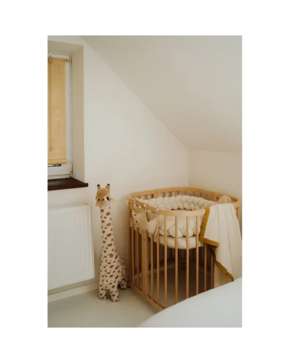 7in1 daugiafunkcinė medinė kūdikio lovytė