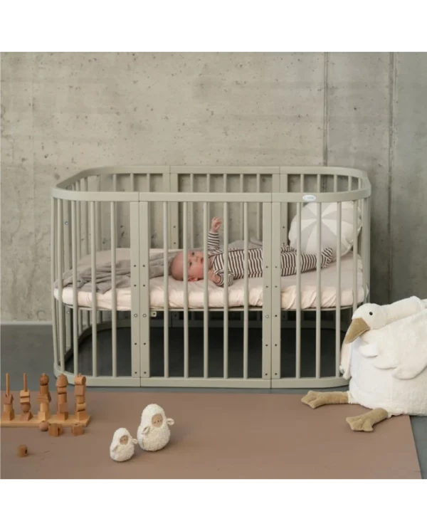 7in1 daugiafunkcinė alyvuogių spalvos kūdikio lovytė