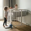 7in1 daugiafunkcinė balta kūdikio lovytė