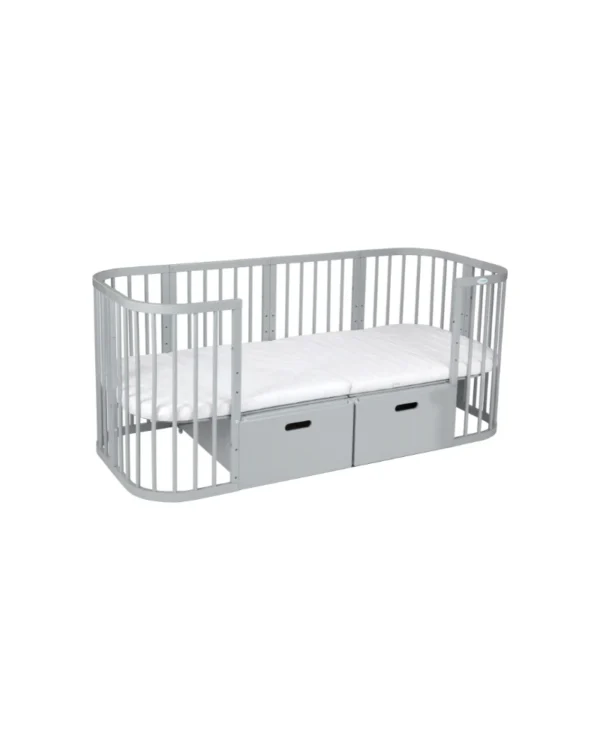 Pilkos spalvos prailginimas 7in1 lovytei