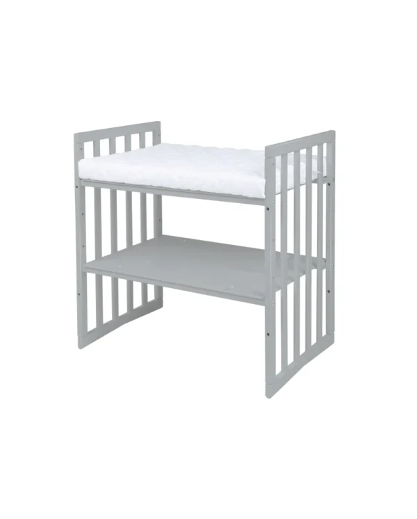 Ovali 7in1 daugiafunkcinė pilka kūdikio lovytė