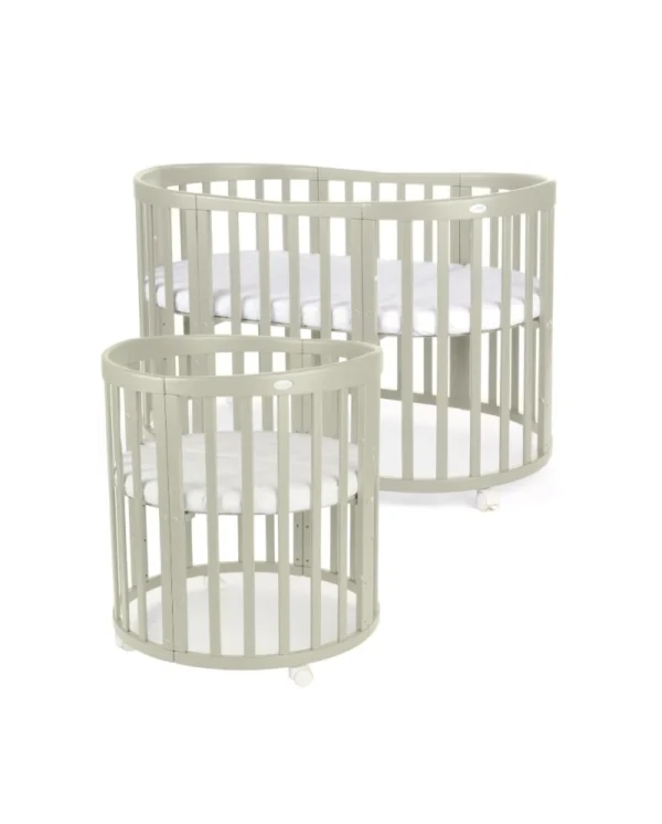 Ovali 7in1 daugiafunkcinė alyvuogių spalvos kūdikio lovytė