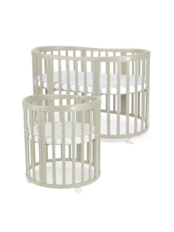 Ovali 7in1 daugiafunkcinė alyvuogių spalvos kūdikio lovytė