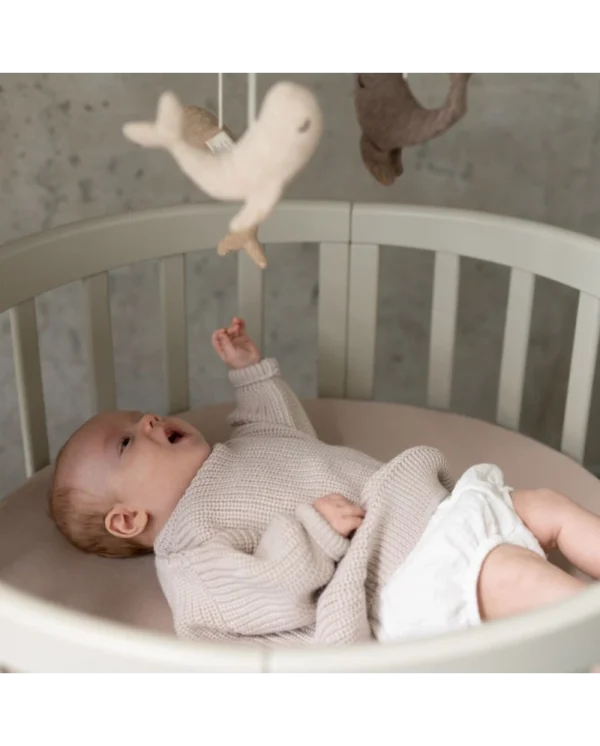 Ovali 7in1 daugiafunkcinė alyvuogių spalvos kūdikio lovytė