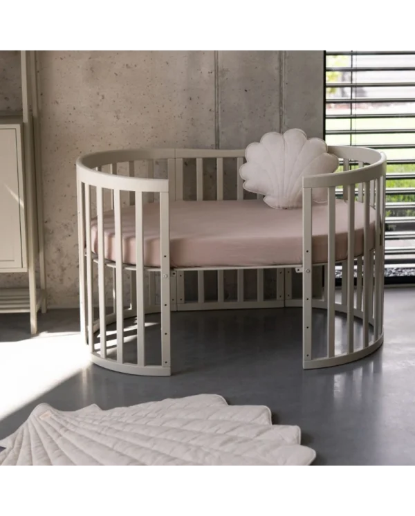 Ovali 7in1 daugiafunkcinė alyvuogių spalvos kūdikio lovytė