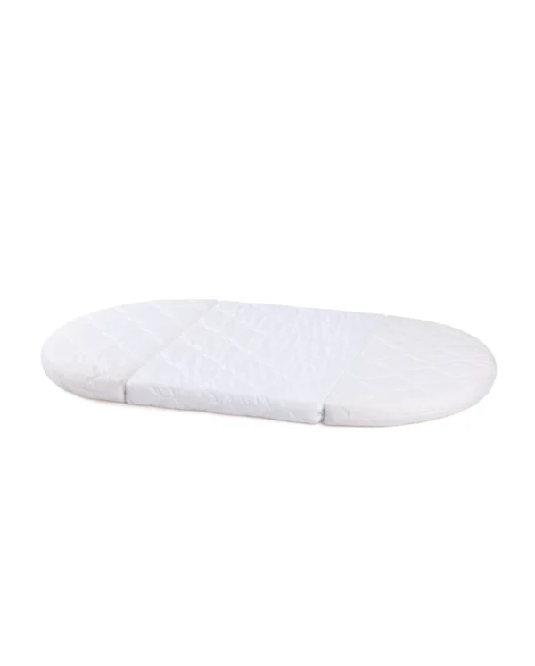 Ovali 7in1 daugiafunkcinė balta kūdikio lovytė