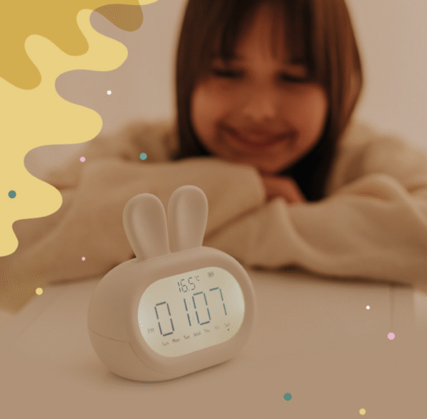 Žadintuvas - rožinis „Rabbit“