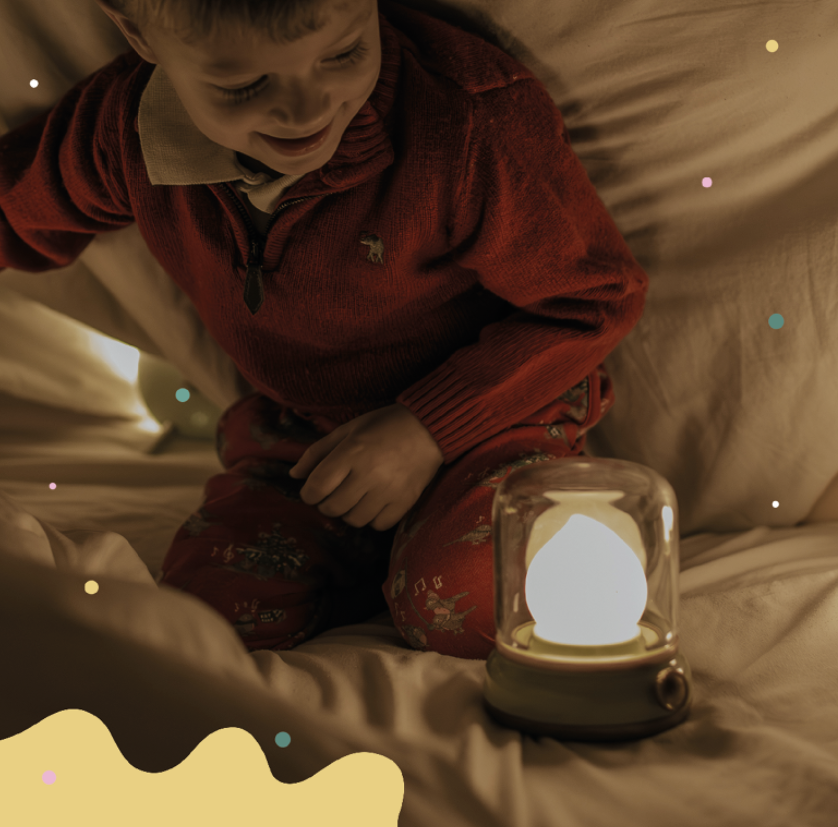 Naktinė lempa - žalia mažoji Liepsna