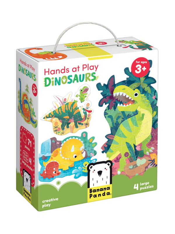 Žaidžiančios rankos. Dinozaurai