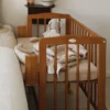 Šoninė lovytė 2in1 su čiužiniu „Waldin“ - vintage