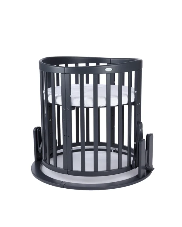 Supimo mechanizmas 7in1 kūdikio lovytei - tamsus grafitas