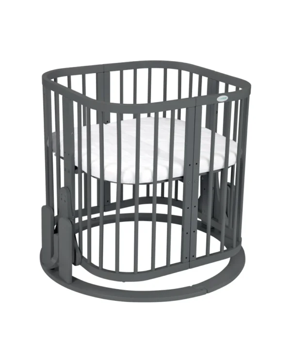 Supimo mechanizmas 7in1 kūdikio lovytei - tamsus grafitas