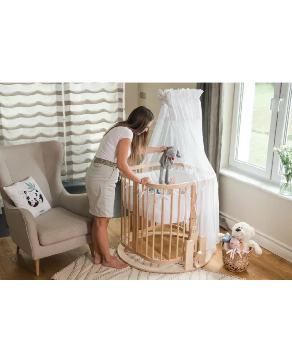 Supimo mechanizmas 7in1 kūdikio lovytei - medis