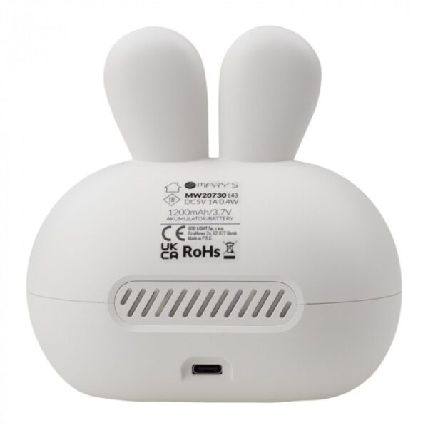 Žadintuvas - baltas „Rabbit“