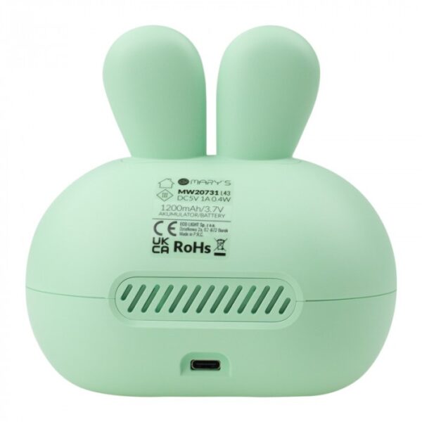 Žadintuvas - žalias „Rabbit“