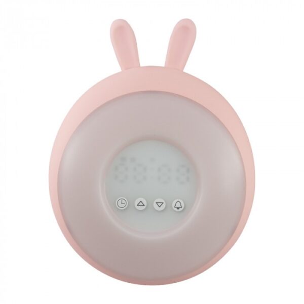 Žadintuvas/Naktinė lempa - rožinis Triušis