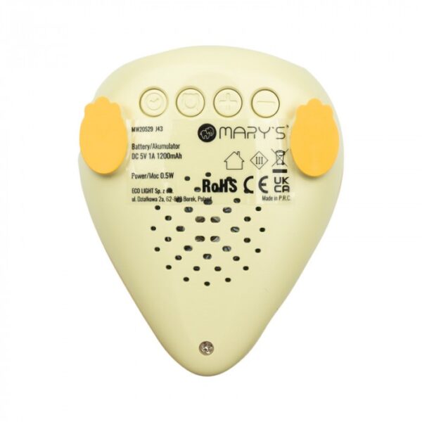 Žadintuvas - geltonas „Little Dino“