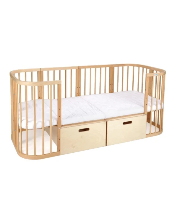 Natūralios spalvos stalčius 7in1 lovytei