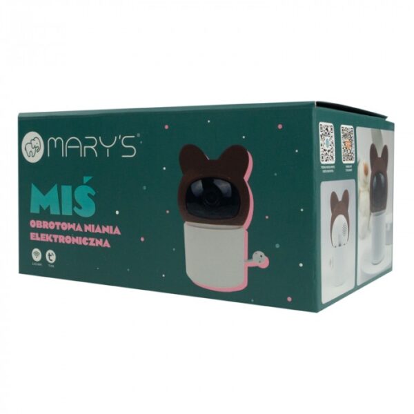 mary-s-obrotowa-niania-kamera-elektroniczna-mis-brazowy-wifi-tuya-6e611daa7f7b4298afcb1e80041689ea-01d5250b Kūdikio monitorius – MARY’S besisukantis „Meškiukas“