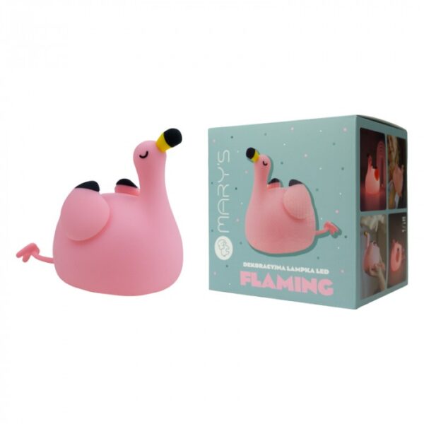mary-s-lampka-nocna-led-flaming-c21f4916318a410283d7d58633d778e8-d6c2ef7a LED dekoratyvinė lempa vaikų kambariui - „Flamingas“