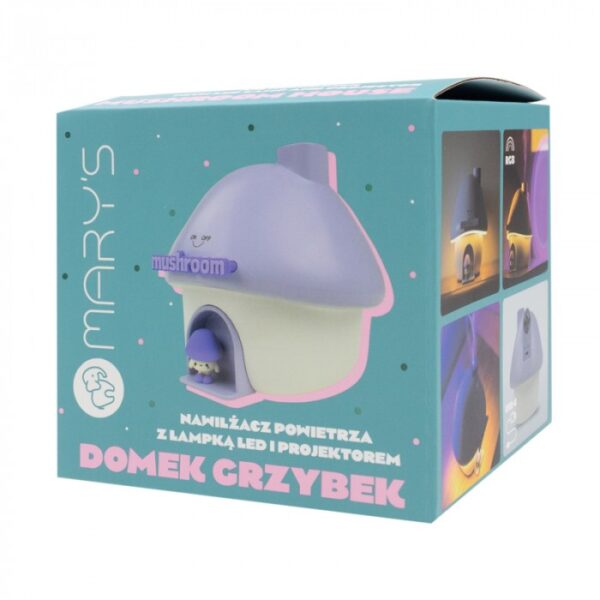 Oro drėkintuvas su LED apšvietimu - „Purple Mushroom“