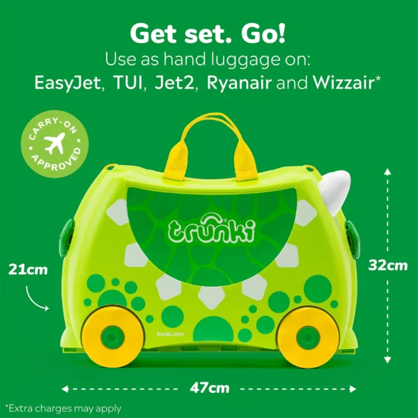 Vaikiškas lagaminas „Dudley dinozauras“ Trunki